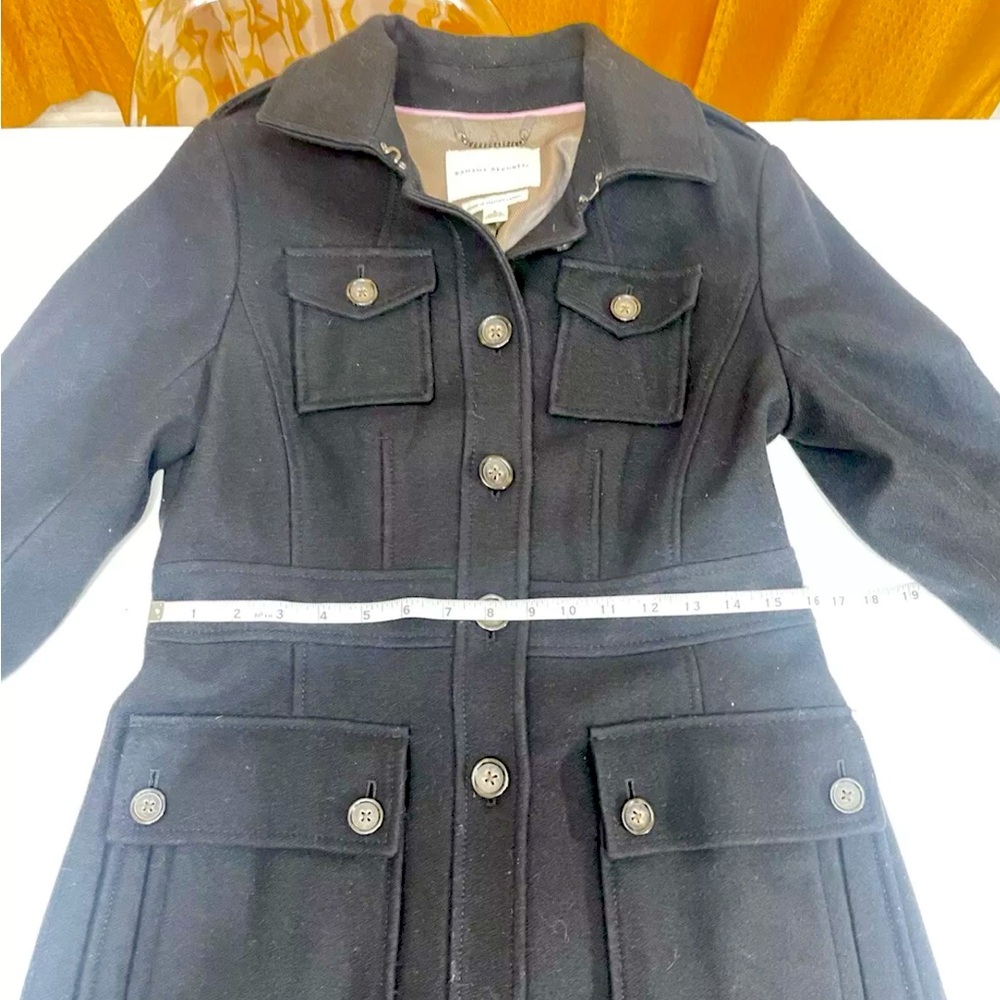 Banana Republic Women’s Wool Peacoat, Sz S, Black